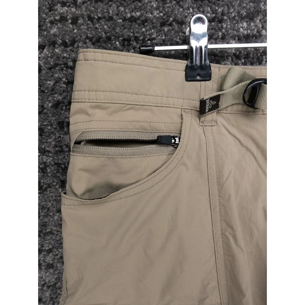 Prana Pants Mens 32x32 Actual 32x31 Beige Zion Cargo Belted Stretch Gorpcore - Picture 6 of 16